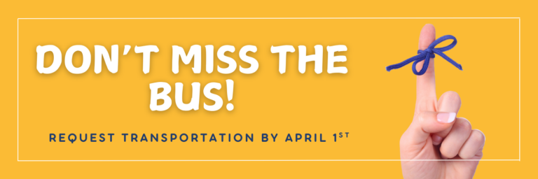 Secure Your Seat! Bus Registration Deadline is April 1st