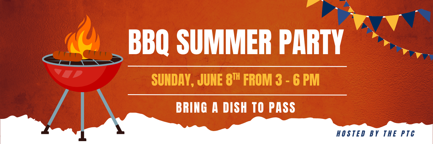 Join us on June 8 from 3–6 PM for Most Holy Rosary’s End-of-School BBQ! Bring a dish to pass and enjoy food, fun, and fellowship with our school community.