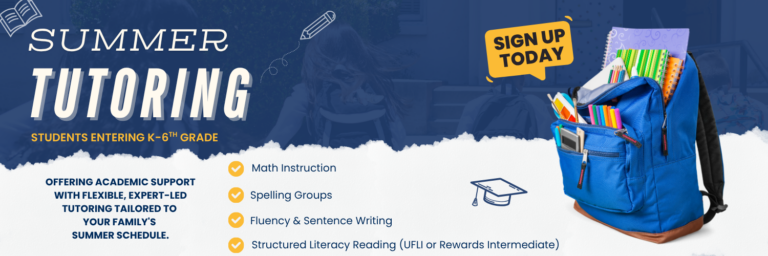 MHR offers summer tutoring for K–6 students in math, reading, and writing with flexible, affordable sessions to keep kids learning all summer long.