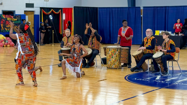 Black History Celebration with African drumming and dancing.